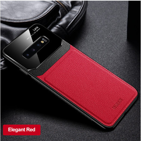 For Sam Sung S20 Case Leather Glass Shockproof Cover