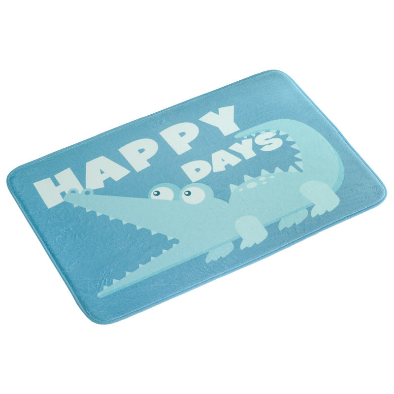 Absorbent bathroom non-slip mat floor mat