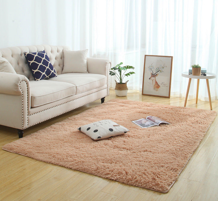 Silky Fluffy Carpet Modern Home Decor Long Plush Shaggy Rug