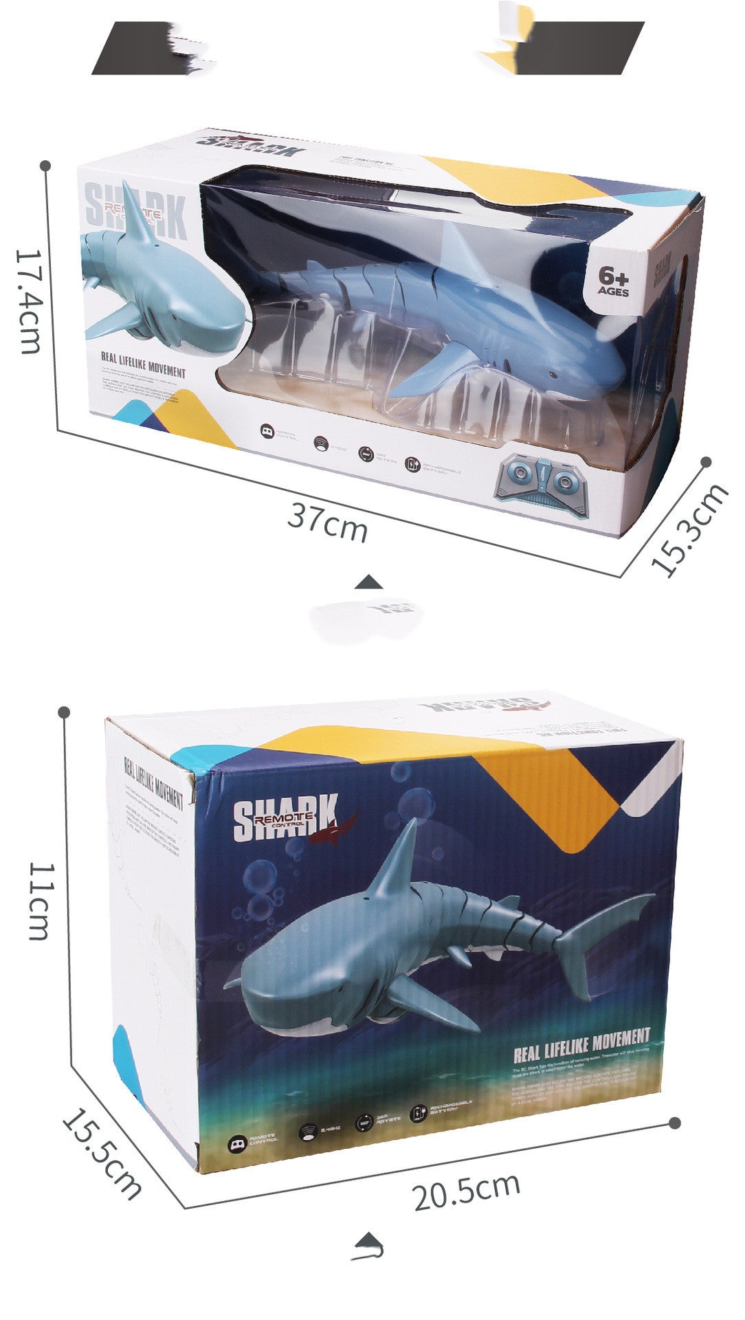 Remote Control Shark 2.4G Remote Control Fish Children's Toys Summer Water Toys