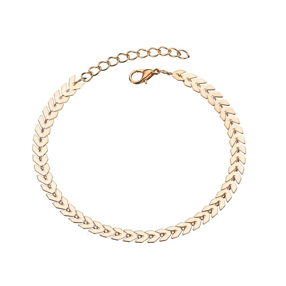 Punk Metal Chain Summer Beach Anklet Women