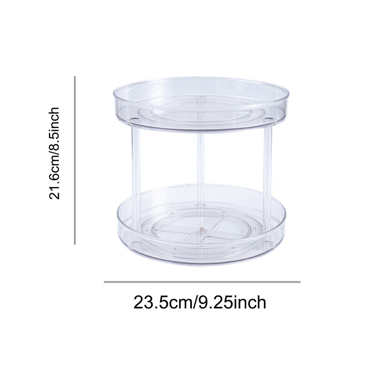 Thickened PET Transparent  Rotating Seasoning Storage Box