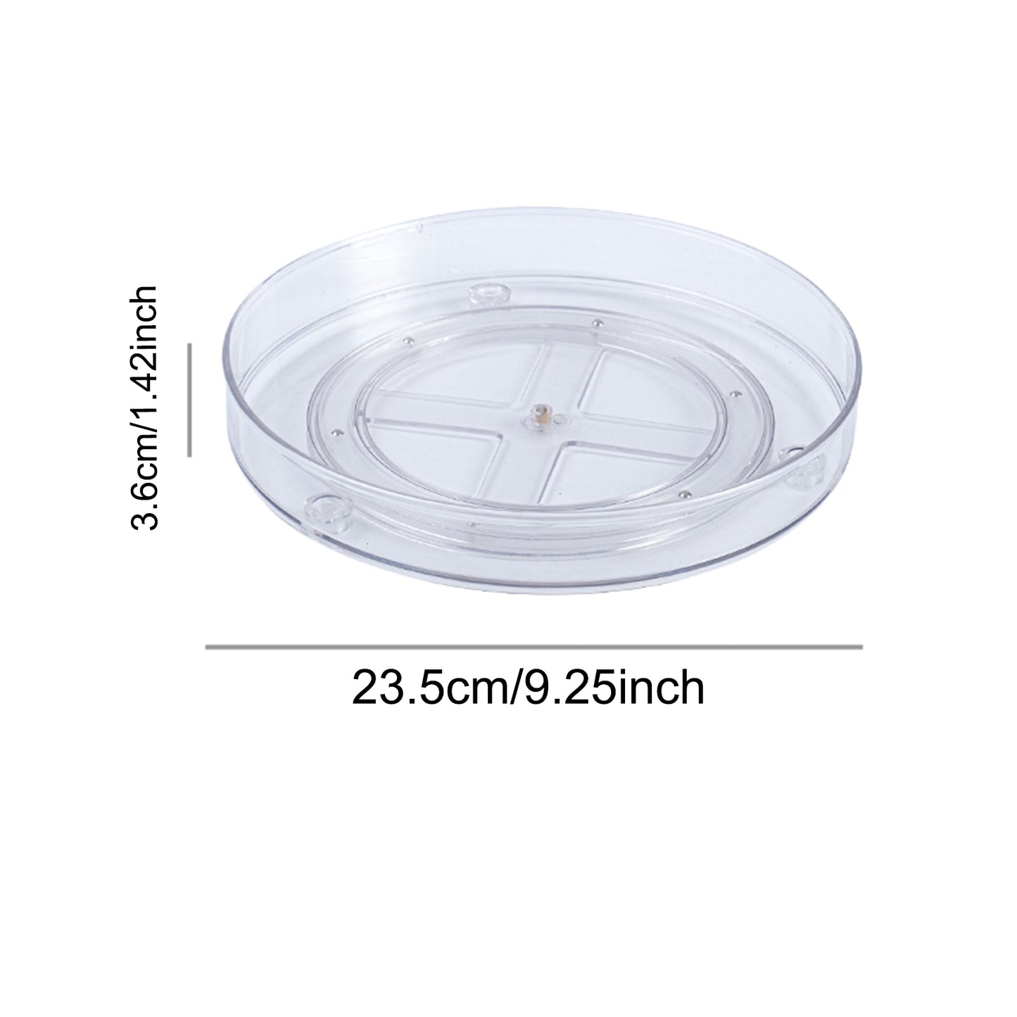 Thickened PET Transparent  Rotating Seasoning Storage Box