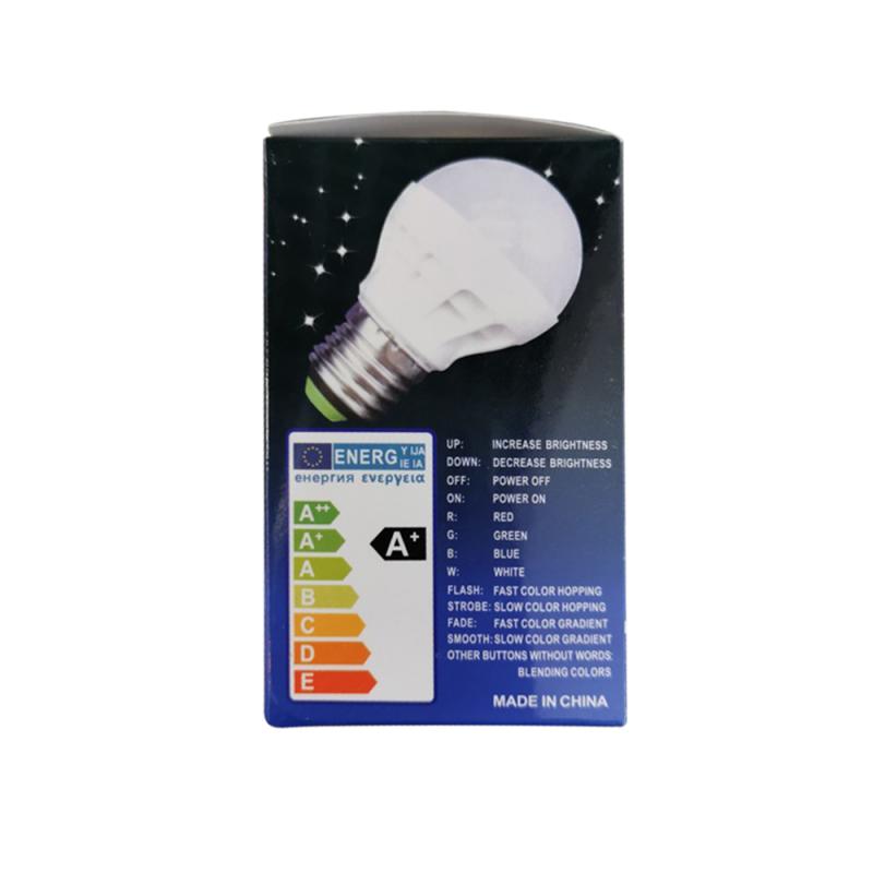 Colorful led bulb light rgb 3w bulb full color bulb