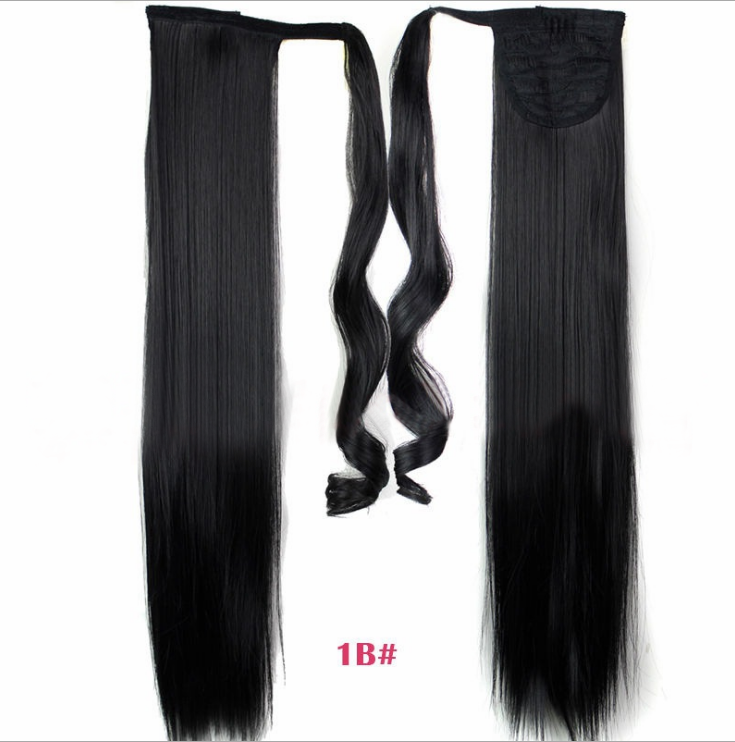 Velcro Wig Ponytail Straight Invisible Hair Extension