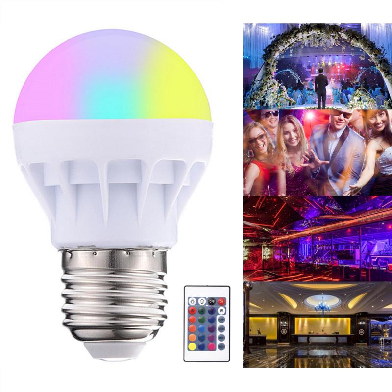 Colorful led bulb light rgb 3w bulb full color bulb