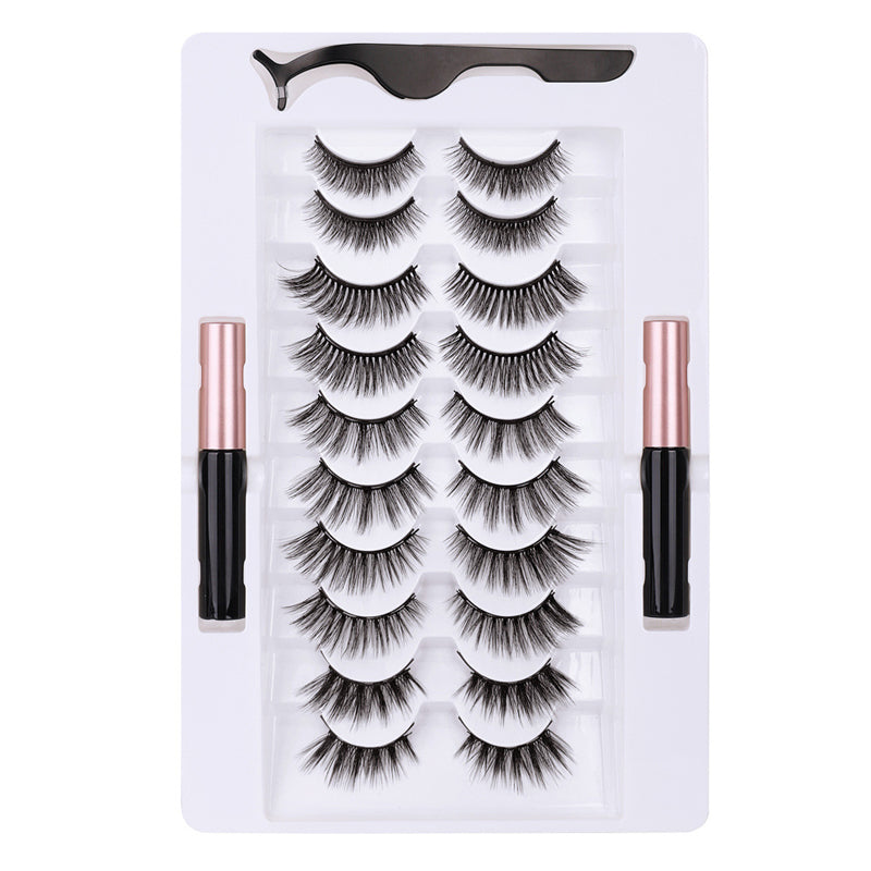 Five pairs of magnet eyelashes