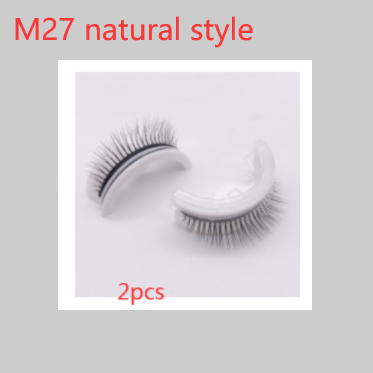 Reusable 3D Mink Lashes Natural False Eyelashes Self Adhesive Fake Glue Free Makeup Eyelash Extension Silk