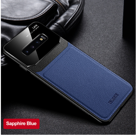 For Sam Sung S20 Case Leather Glass Shockproof Cover