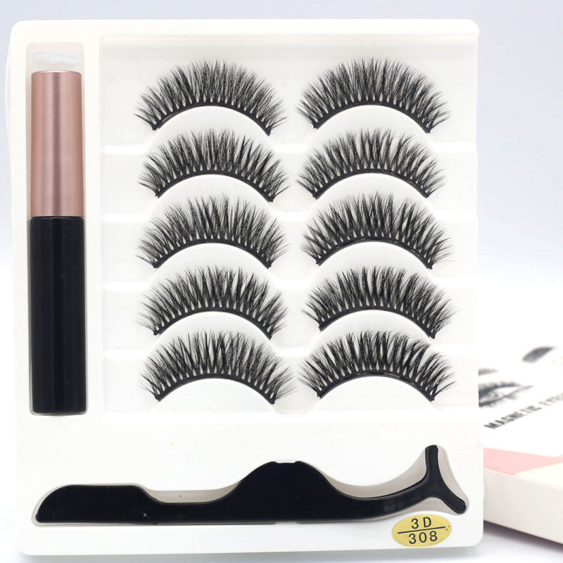 Five pairs of magnet eyelashes