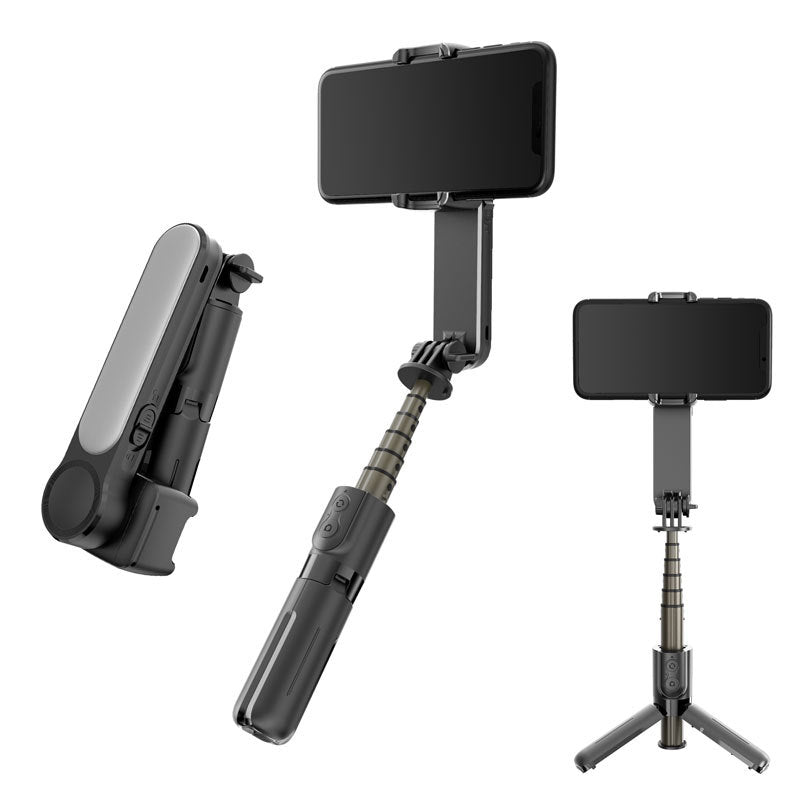 Compatible with Apple, Mobile Phone Stabilizer Fill Light Anti-shake Handheld Gimbal Tripod Selfie Live Support Selfie Stick