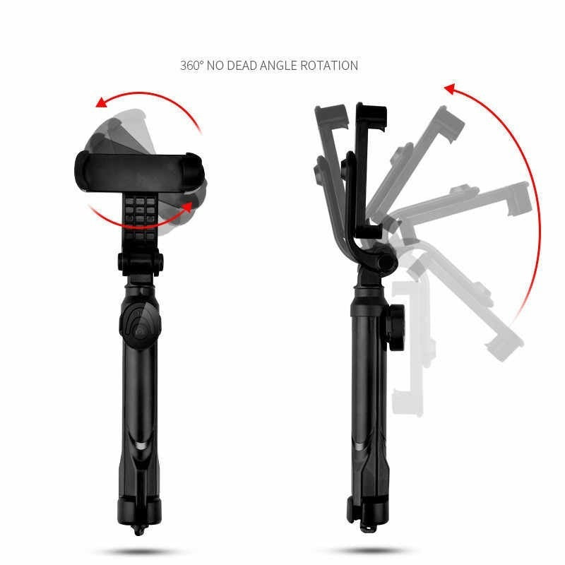 Compatible with Apple, XT10 Bluetooth 3 In 1 Selfie Stick Tripod Monopod