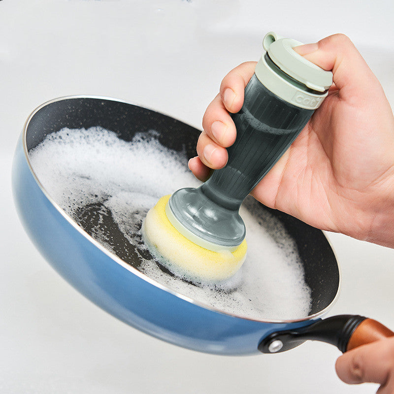 Household Long Handle Multi-function Liquid Pot Dish Brush