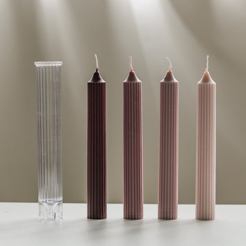 Vertical Stripes DIY Handmade Candle Mold