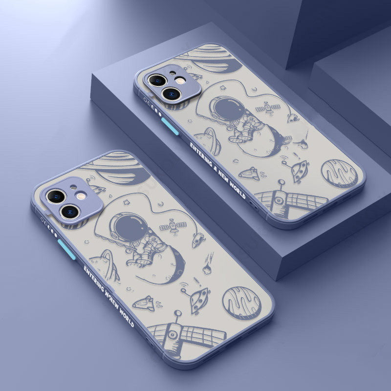 Graffiti Astronaut Phone Case Skin Scrub Protective Cover