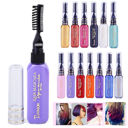 DIY Dye Stick One-off Hair Color Dye Comb Temporary Crayons Hair Color Comb Washable Hair Dye Crayons