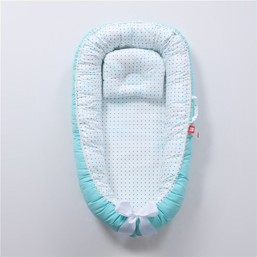 Baby Removable and Washable Bed Crib Portable Crib Travel Bed for Children Infant Kids Cotton Cradle