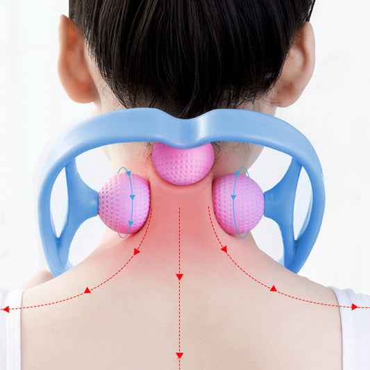 Three-ball Multifunctional Cervical Spine Massager