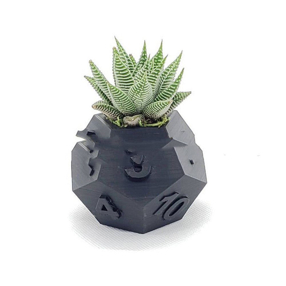 3D Printed Plant Pot Table Top RPG Dice Succulent Planter Set Home Decoration Multifunction Garden Flower Pot