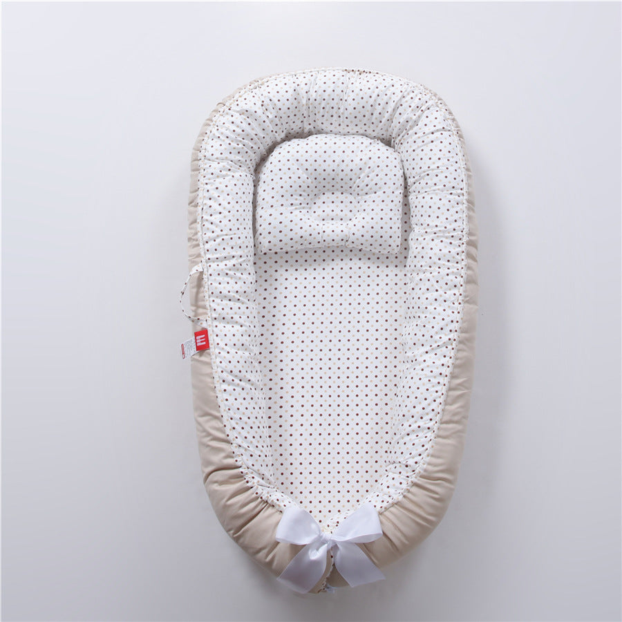 Baby Removable and Washable Bed Crib Portable Crib Travel Bed for Children Infant Kids Cotton Cradle