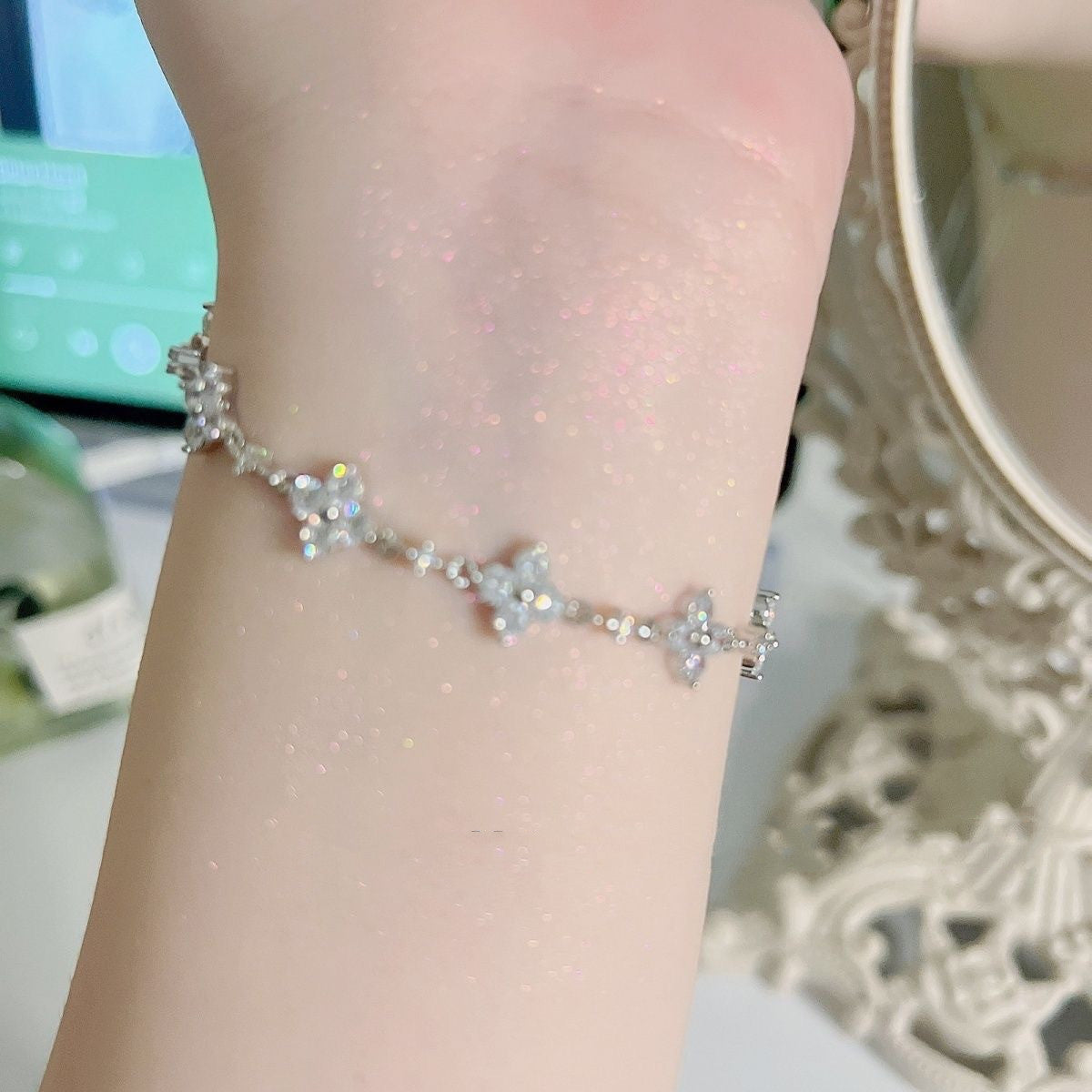 Elegant Shining Bracelet Female Personality All-match Adjustable