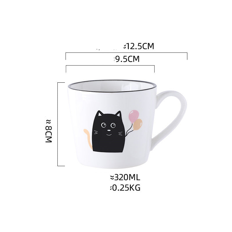 Ceramic Mug Cute Office Water Cup Cat Coffee Cup