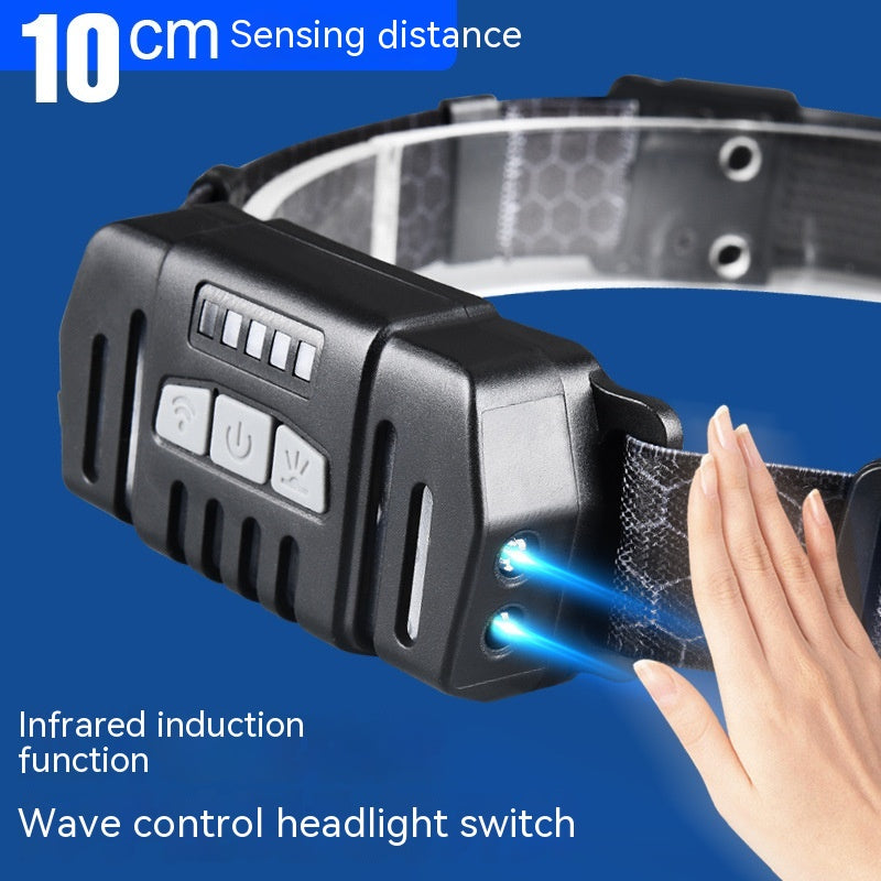 Outdoor Mountaineering Camping Induction Headlight